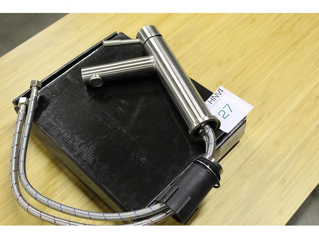 Rvs wastafelkraan clou 250 rond. hoogte kraan 25 cm. - afbeelding 2 van  2