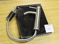 Rvs wastafelkraan clou 250 rond. hoogte kraan 25 cm.