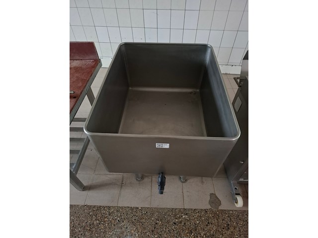 Rvs waterbak met uitloop - afbeelding 2 van  5