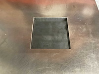 Rvs werk- / sorteertafel (2900x1400x950mm) - afbeelding 4 van  5