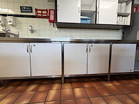 Rvs werkbank met volkern deuren