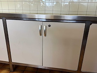Rvs werkbank met volkern deuren - afbeelding 5 van  8