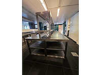 Rvs werkeiland met 2 x ilsa - tmmg3012 koelwerkbank en rvs opzetbrug - afbeelding 5 van  7