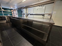 Rvs werkeiland met 2 x ilsa - tmmg3012 koelwerkbank en rvs opzetbrug - afbeelding 6 van  7