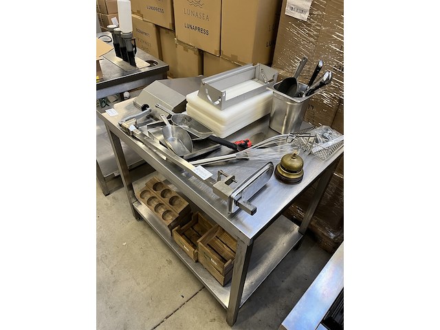 Rvs werktafel 100x70x89 cm - afbeelding 4 van  4