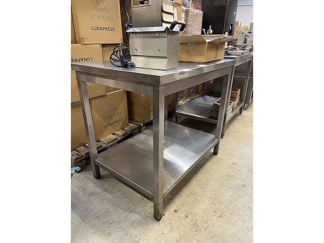 Rvs werktafel 100x70x89 cm - afbeelding 1 van  4