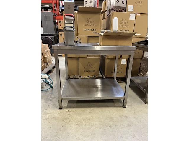 Rvs werktafel 100x70x89 cm - afbeelding 2 van  4