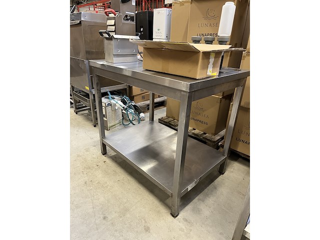 Rvs werktafel 100x70x89 cm - afbeelding 3 van  4
