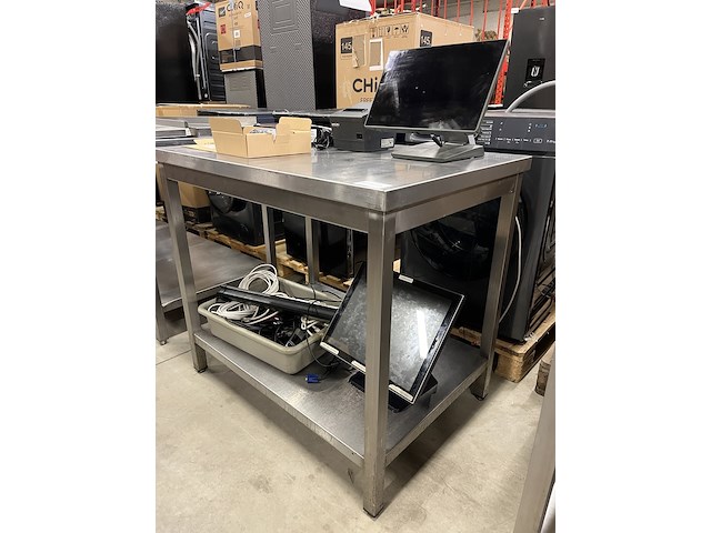 Rvs werktafel 100x70x89 cm - afbeelding 1 van  3
