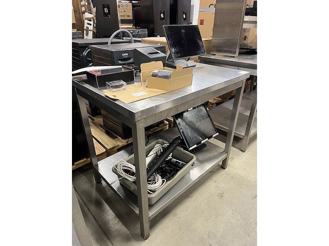 Rvs werktafel 100x70x89 cm - afbeelding 2 van  3