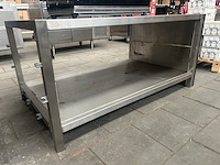 Rvs werktafel 131x80x63 - afbeelding 1 van  3