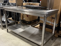 Rvs werktafel 150x70x89 cm - afbeelding 1 van  4