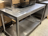 Rvs werktafel 150x70x89 cm - afbeelding 2 van  4