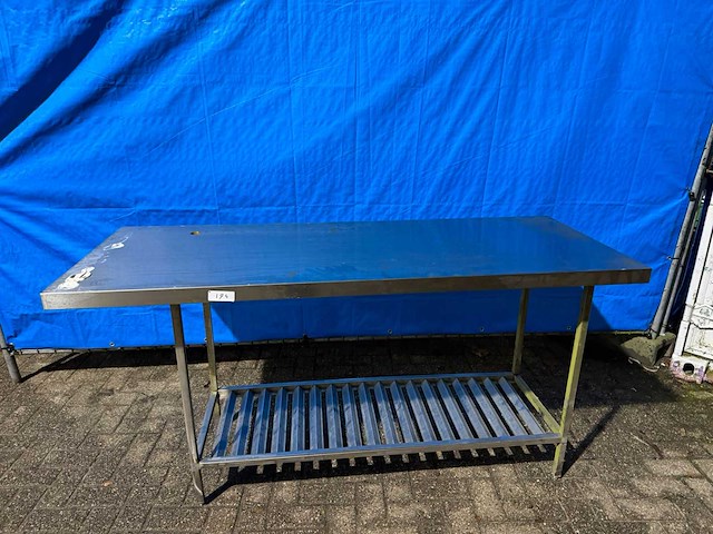 Rvs werktafel 178cm - afbeelding 1 van  4
