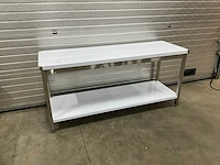 Rvs werktafel 180x60cm