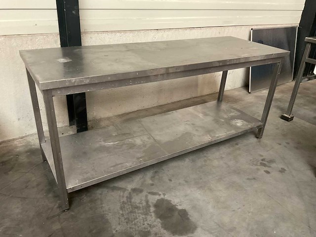 Rvs werktafel (2000x700x900mm) - afbeelding 1 van  2