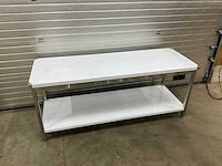 Rvs werktafel 200x70cm (4x) - afbeelding 3 van  6