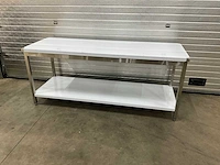 Rvs werktafel 200x70cm