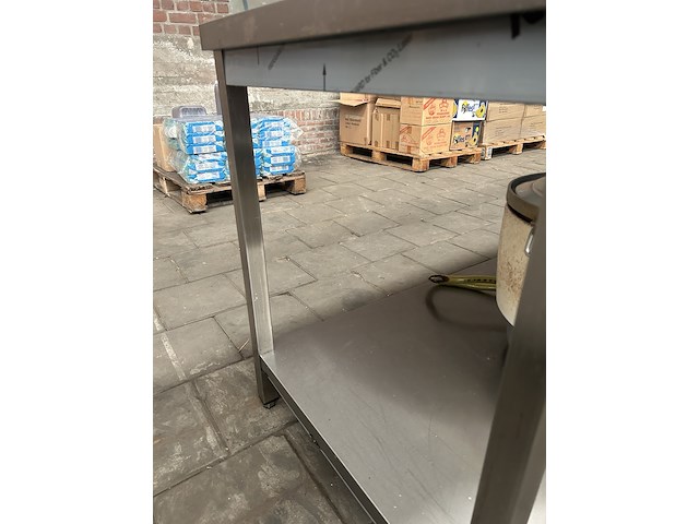 Rvs werktafel 200x70x86 - afbeelding 3 van  3