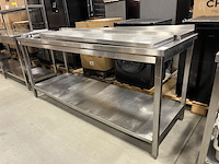 Rvs werktafel 200x70x89 cm - afbeelding 1 van  4