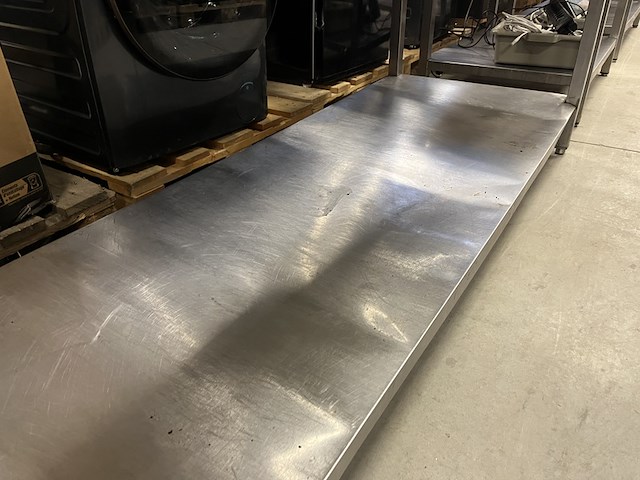 Rvs werktafel 200x70x89 cm - afbeelding 3 van  4