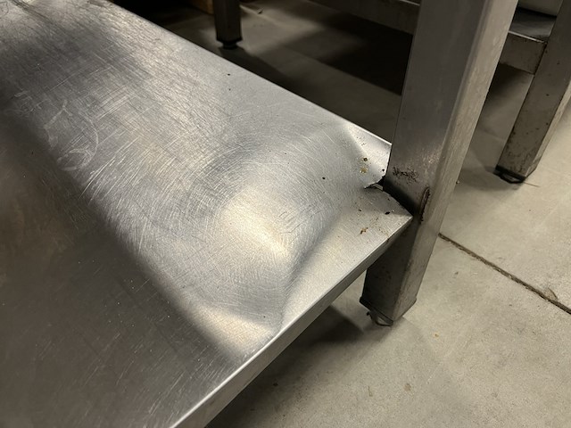 Rvs werktafel 200x70x89 cm - afbeelding 4 van  4