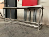 Rvs werktafel (2100x600x790mm) - afbeelding 2 van  2