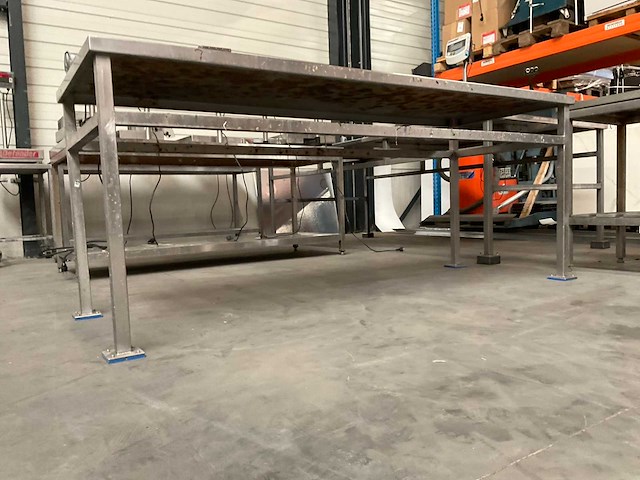 Rvs werktafel (2200x800x900mm) - afbeelding 1 van  1