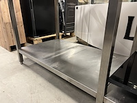 Rvs werktafel 220x70x89 cm - afbeelding 2 van  5