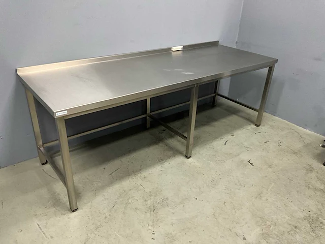 Rvs werktafel 220x80x76 cm - afbeelding 3 van  10