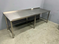 Rvs werktafel 220x80x76 cm - afbeelding 3 van  10