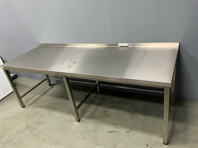 Rvs werktafel 220x80x76 cm - afbeelding 6 van  10