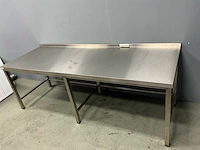 Rvs werktafel 220x80x76 cm - afbeelding 6 van  10