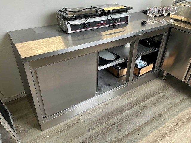 Rvs werktafel 2500 x 700 x 900 - afbeelding 1 van  1