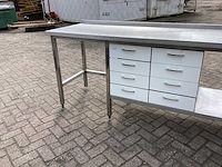 Rvs werktafel 2500x700x910mm - afbeelding 8 van  8