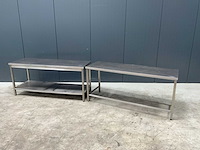 Rvs werktafel (2x) - afbeelding 1 van  4