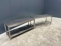 Rvs werktafel (2x) - afbeelding 2 van  4
