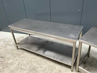 Rvs werktafel (2x) - afbeelding 3 van  4