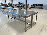 Rvs werktafel (2x)