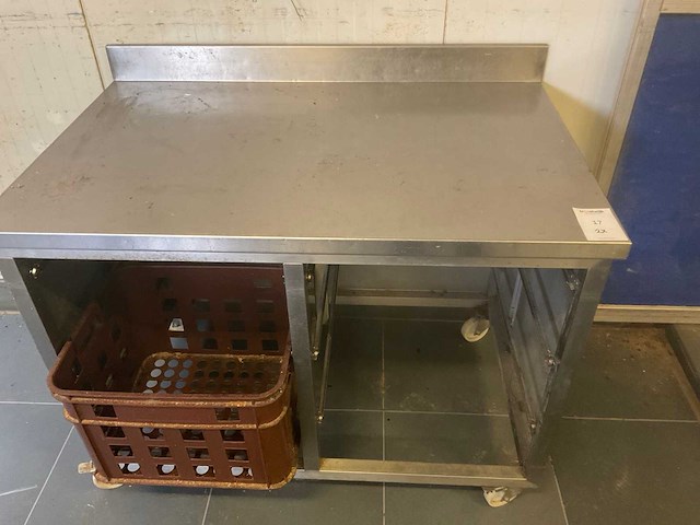 Rvs werktafel (2x) - afbeelding 1 van  10