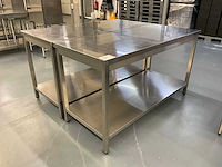 Rvs werktafel (2x) - afbeelding 2 van  4