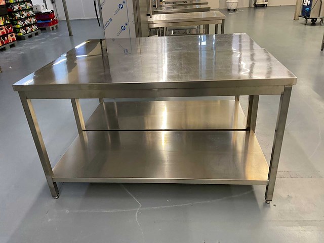 Rvs werktafel (2x) - afbeelding 3 van  4