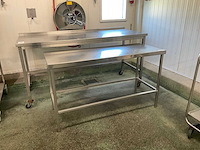 Rvs werktafel (2x)
