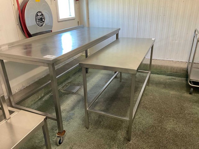 Rvs werktafel (2x) - afbeelding 2 van  2