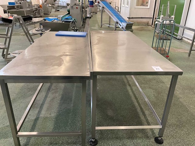 Rvs werktafel (2x) - afbeelding 2 van  3