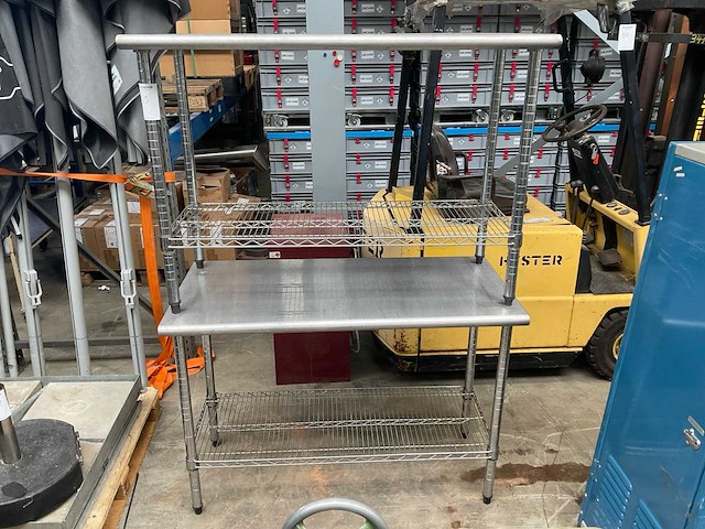 Rvs werktafel (2x) - afbeelding 1 van  3