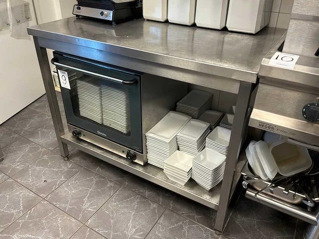 Rvs werktafel (2x) - afbeelding 1 van  3