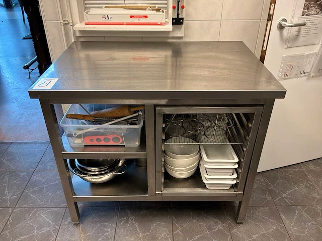 Rvs werktafel (2x) - afbeelding 3 van  3