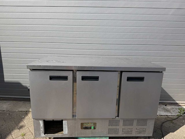 Rvs werktafel 3-deurs - afbeelding 1 van  1