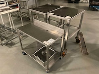 Rvs werktafel (3x) - afbeelding 1 van  2